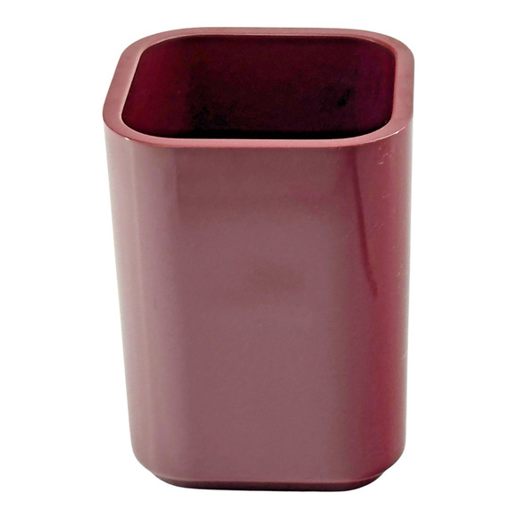 Vintage Radius One Pen Holder Maroon William Sklaroff Plastic Desk Office 1980's - Picture 6 of 8